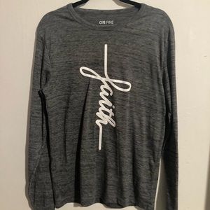 Faith shirt font and back
